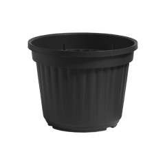 Nicoli ø22x17cm 4,0L vazonas Asso 22, juodos spalvos