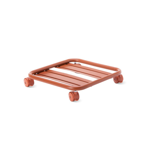 Nicoli 27x27cm padėklas su ratukais Carrello Quadrato 22