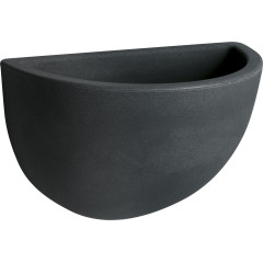 Nicoli 32x18x21cm sieninis vazonas Clio 32 antracito spalvos