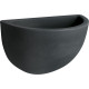 Nicoli 32x18x21cm sieninis vazonas Clio 32 antracito spalvos