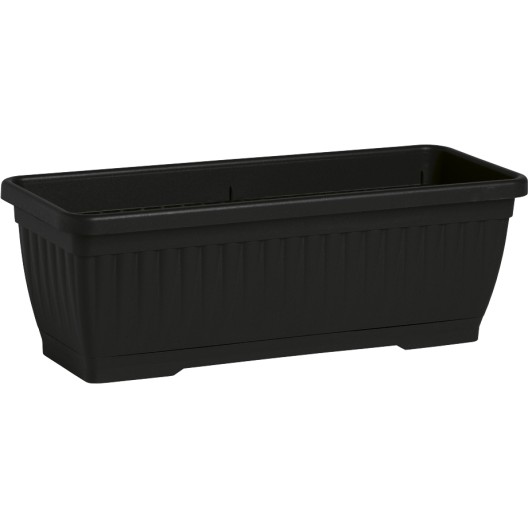 Nicoli 50x19x17cm lovelis su lėkštele Eden 50, juodos spalvos