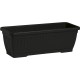 Nicoli 50x19x17cm lovelis su lėkštele Eden 50, juodos spalvos