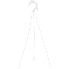 Nicoli kablys vazonui 32cm baltos spalvos