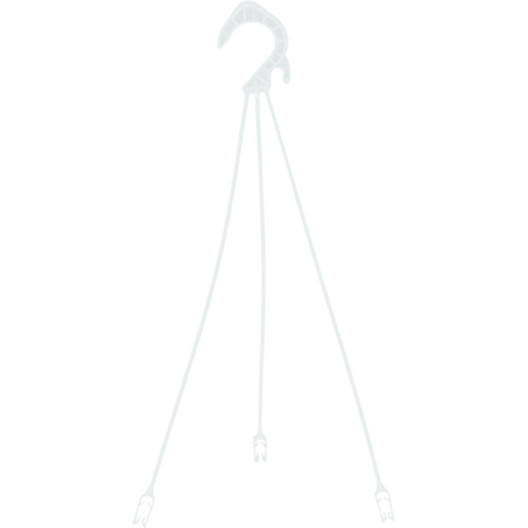 Nicoli kablys vazonui 32cm baltos spalvos