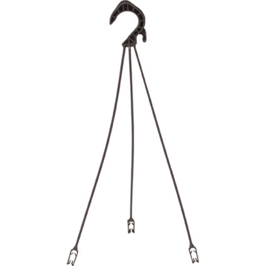 Nicoli kablys vazonui 48cm juodos spalvos