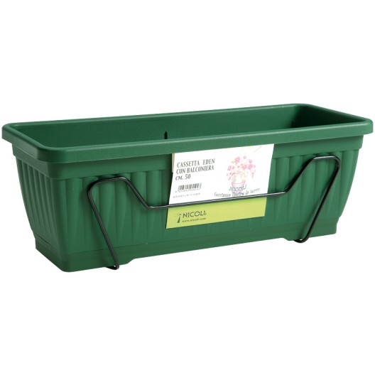 Nicoli 60x19x17cm lovelis su laikikliu Eden 60 žalios spalvos