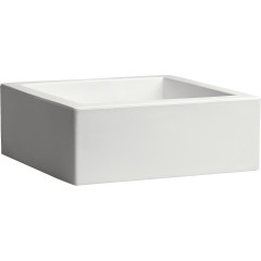 Nicoli 25x25x12cm vazonas Minos 25 baltos spalvos