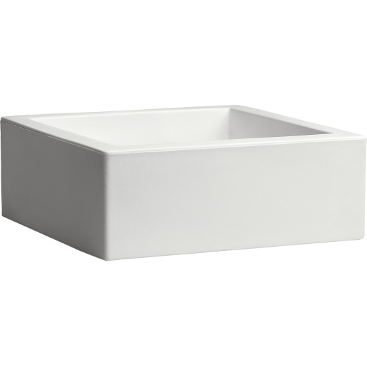 Nicoli 25x25x12cm vazonas Minos 25 baltos spalvos