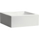 Nicoli 25x25x12cm vazonas Minos 25 baltos spalvos