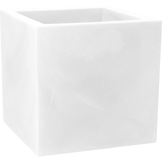 Nicoli 40x40x40cm vazonas Modus Quadro 40 baltos spalvos