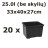 25.0L 33x40x27