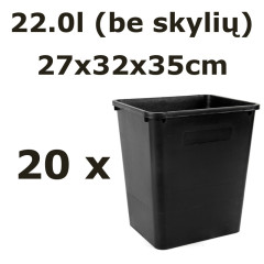 22,0L vazonas be skylių QUADRO 27x32x35, 20vnt.