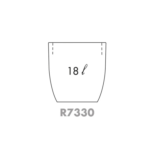 Nicoli ø30x30cm vazonas Rhea 30 tabako spalvos