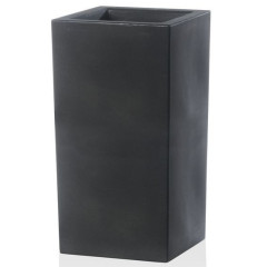 Tera 40x40x80cm vazonas Schio Cubo Alto 80 antracito spalvos