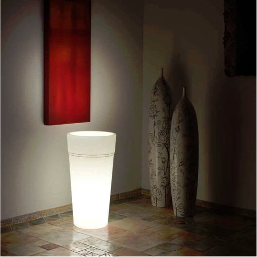 Teraplast ø38x65cm šviečiantis vazonas STEM LUCE 65