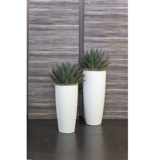 Nicoli Ø38x85cm vazonas su išimamu konteineriu Style 38, baltos spalvos