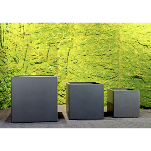 Jungle Flora 44x44x44cm metalinis vazonas Siena Cubo 44