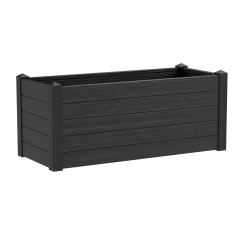Tera 100x42x40cm vazonas su vandens rezervuaru Trama 002, antracito spalvos