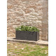 Tera 100x42x40cm vazonas su vandens rezervuaru Trama 002, antracito spalvos