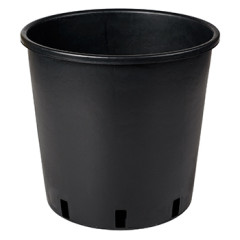 9.5L Ø24cm vazonas Vivaio Alto 24/V, juodas