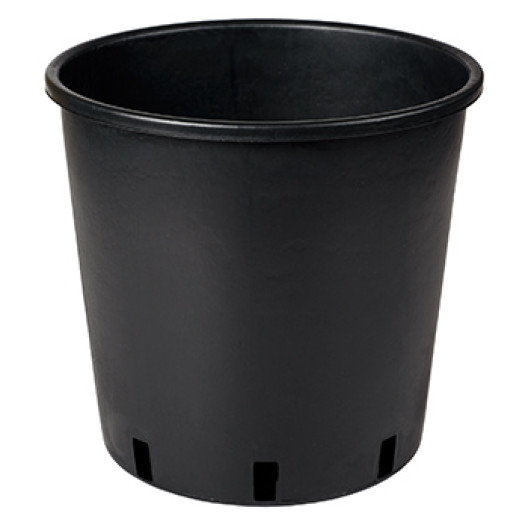 9.5L Ø24cm vazonas Vivaio Alto 24/V, juodas