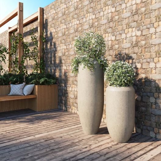 fleur ami Ø54x150cm vazonas Cigar vase 54, gray