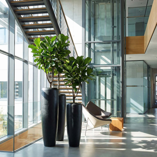 fleur ami Ø31x100cm vazonas Loft Vase 100, black iron