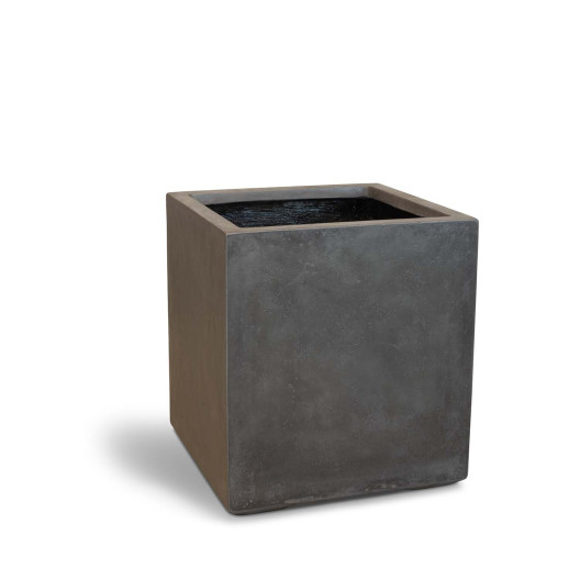 fleur ami 40x40x44cm vazonas Roccastone cube 40, anthracite