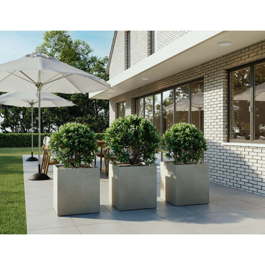 fleur ami 50x50x54cm vazonas Roccastone cube 50, natural concrete