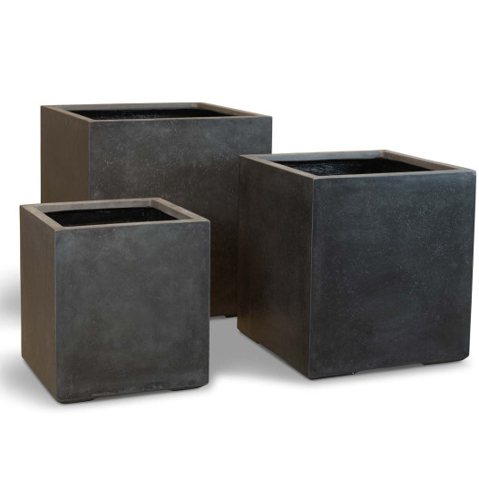 fleur ami 60x60x64cm vazonas Roccastone cube 60, anthracite